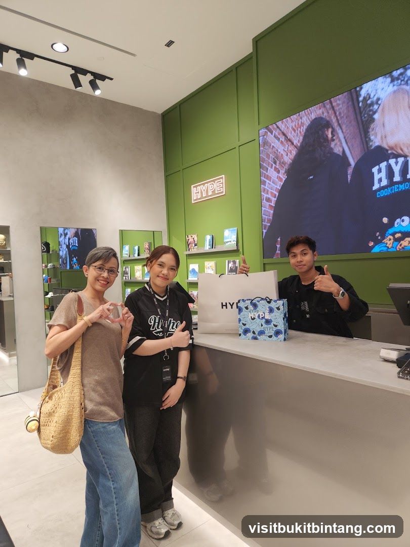 Store Interior with Shoppers and Staff