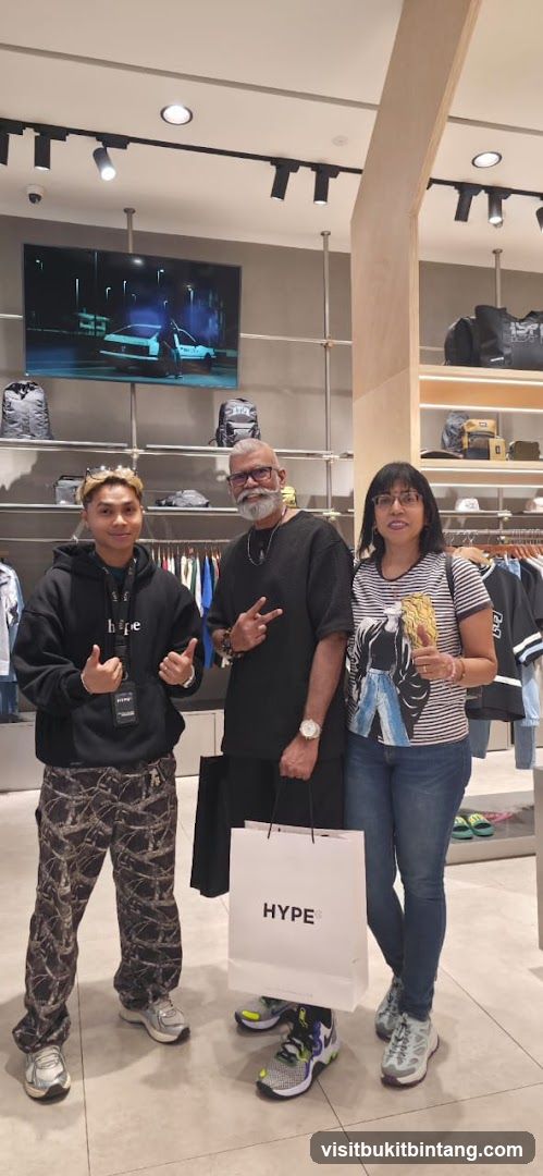 People in a clothing store
