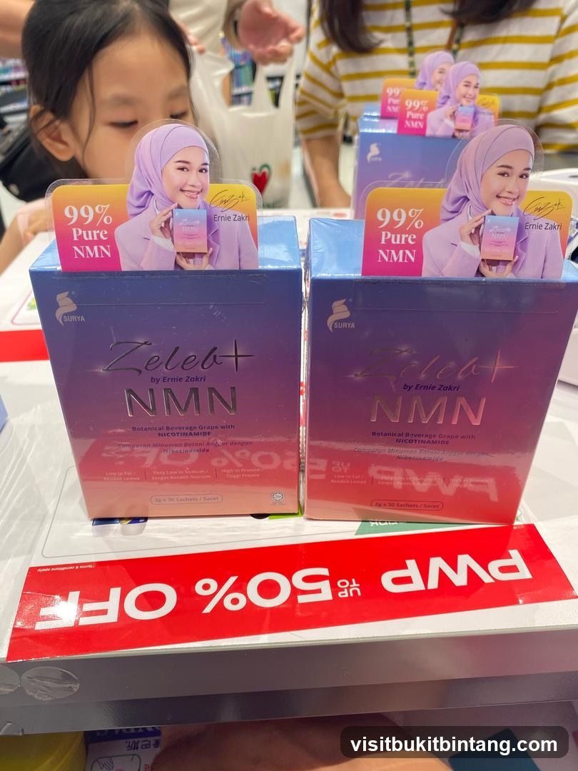 Zelebt NMN Supplement Display