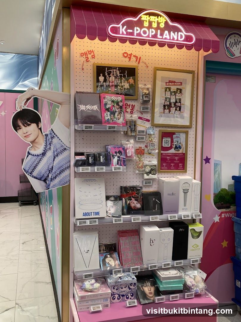 K-POP Merchandise Display