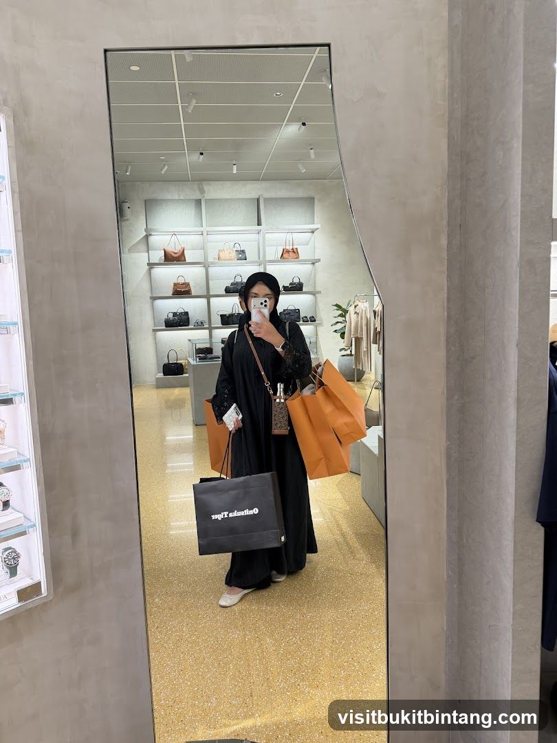 Woman with Shopping Bags in Store
