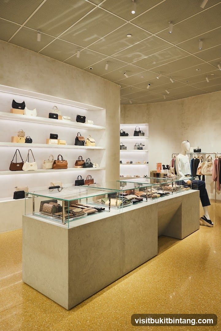 Luxury Handbag Store Interior