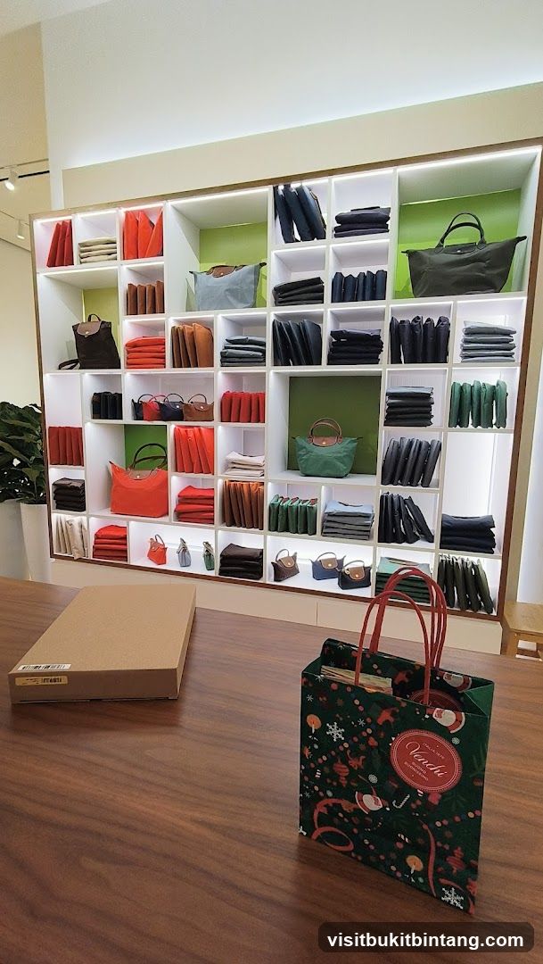 Store Display of Handbags and Accessories