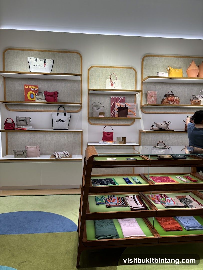 Bags and Scarves Display