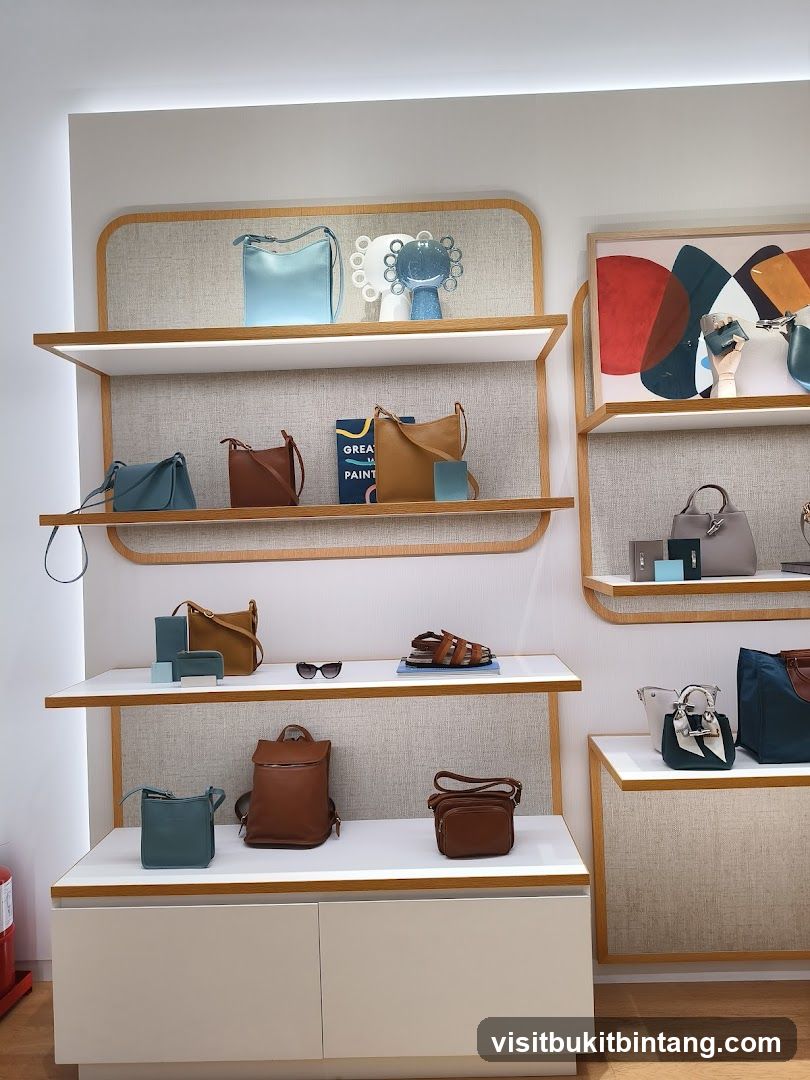 Bags and Accessories Display