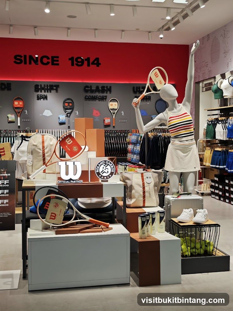 Tennis Equipment Display