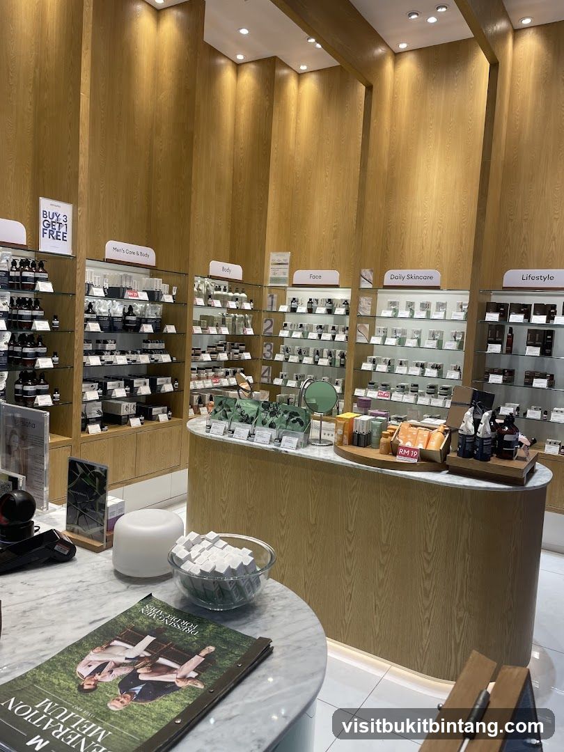 Skincare Products Display