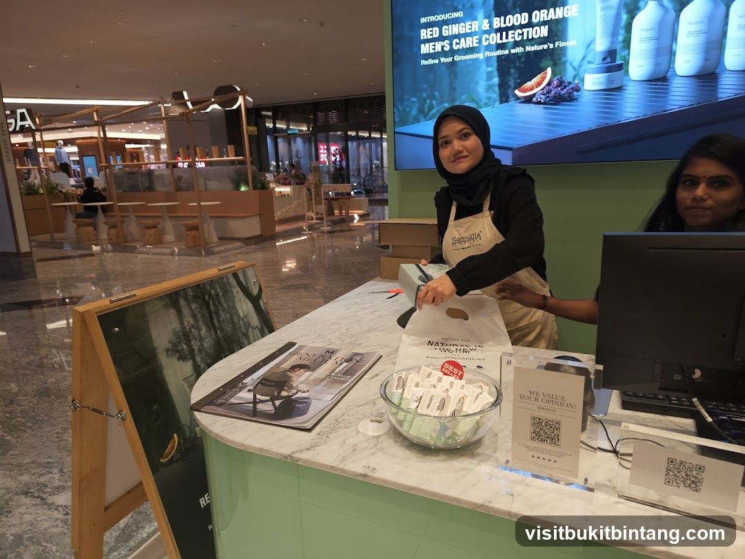 Retail counter with promotional display