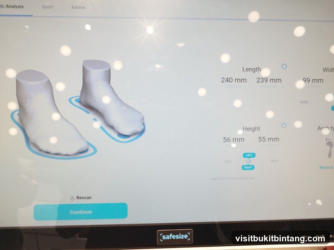 Foot Analysis Screen