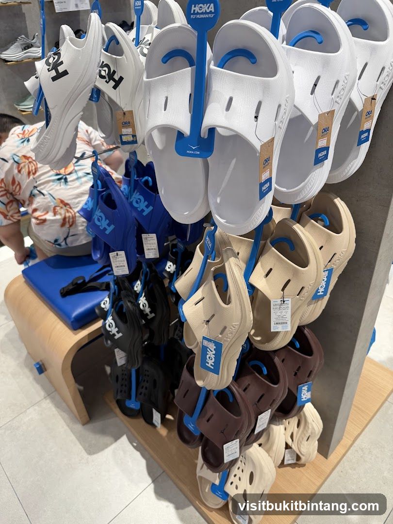 Hoka Sandals Display