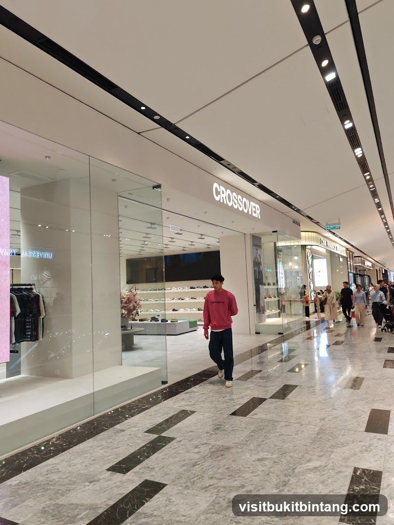 Man walking past a store