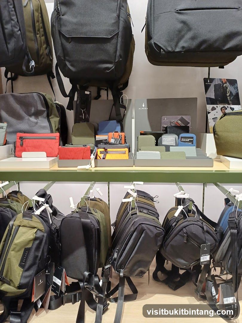 Bags and Accessories Display