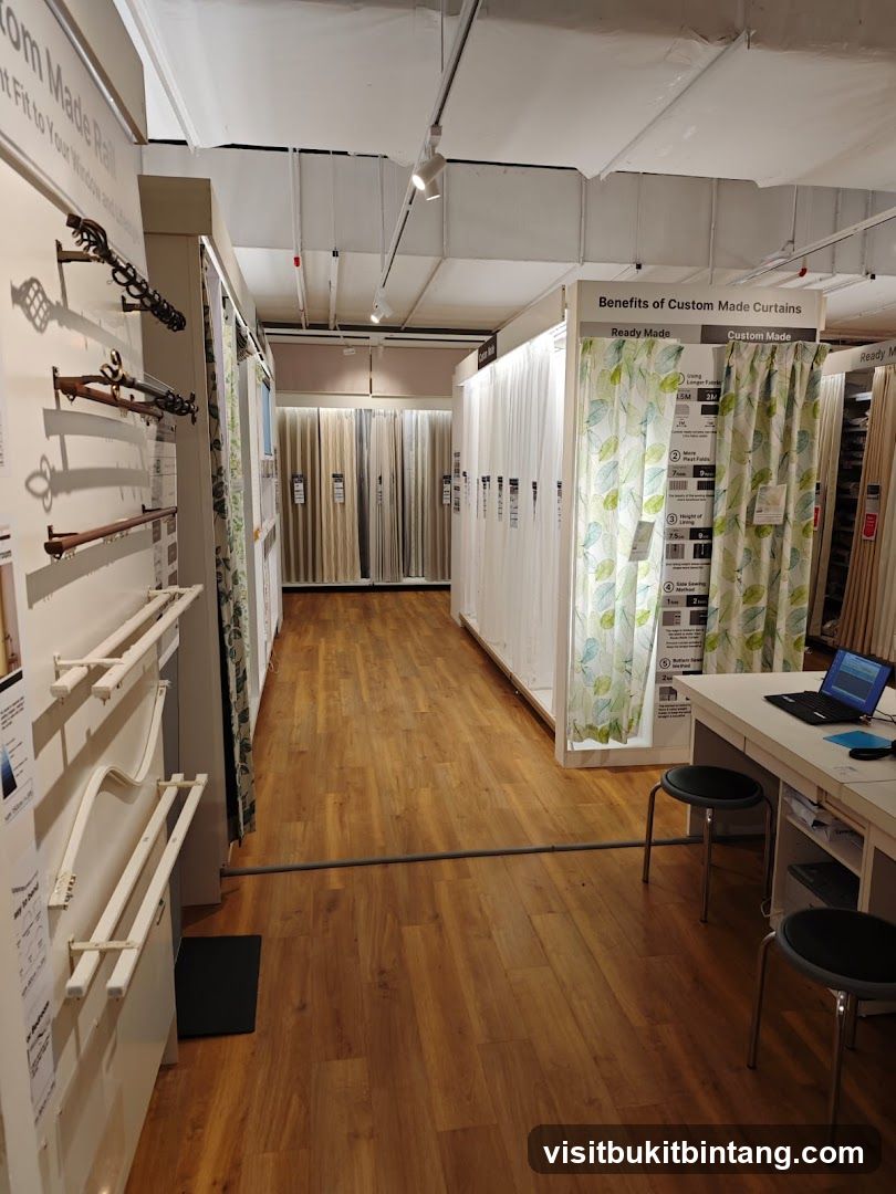Curtain Store Display