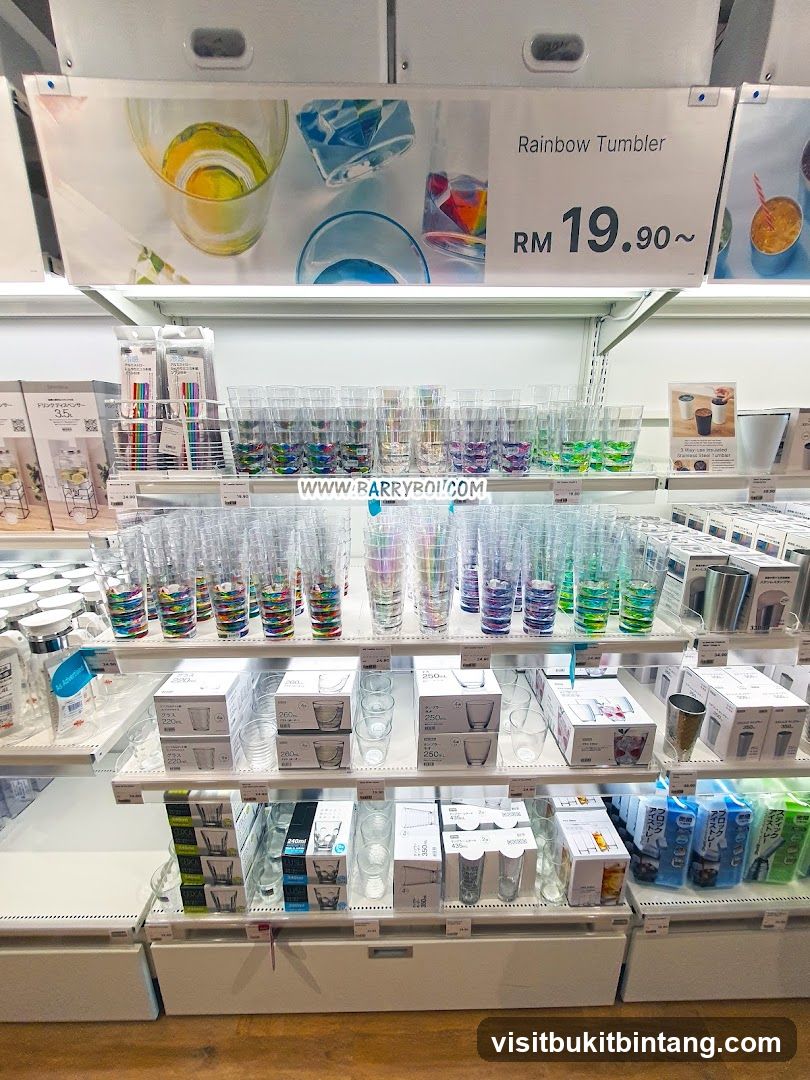 Rainbow Tumbler Display