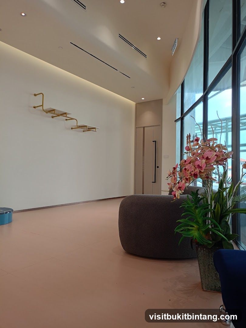 Modern Interior with Floral Arrangement