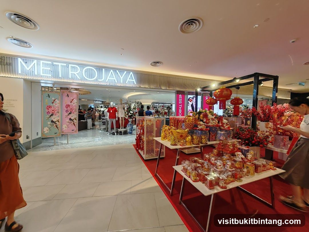 METROJAYA Store Entrance with Chinese New Year Decorations