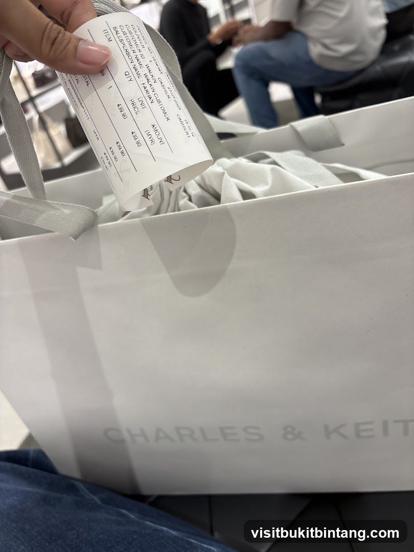 Shopping Bag and Receipt