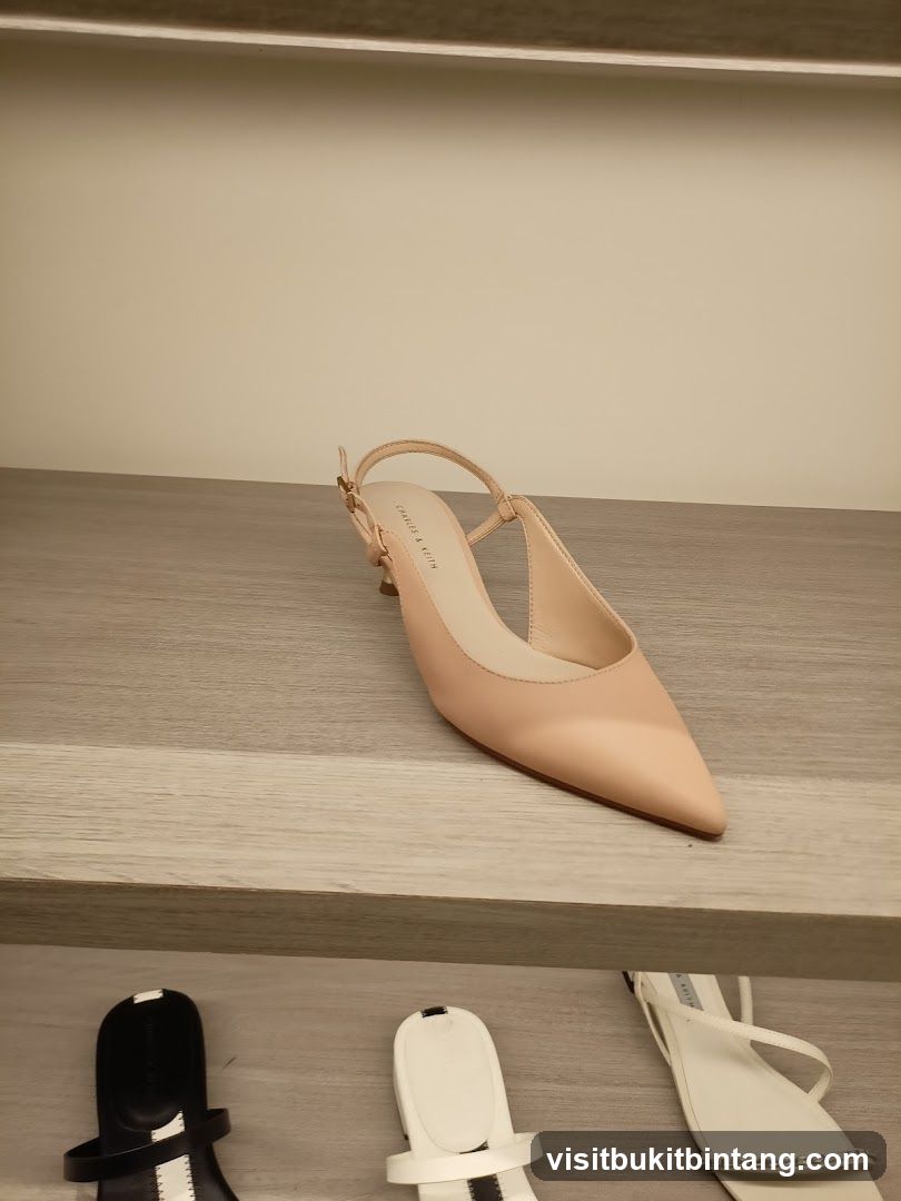 Beige Slingback Heels
