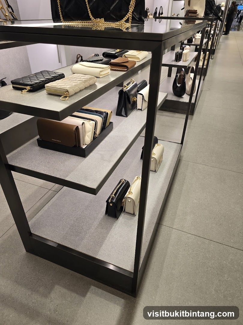 Handbags and Wallets Display