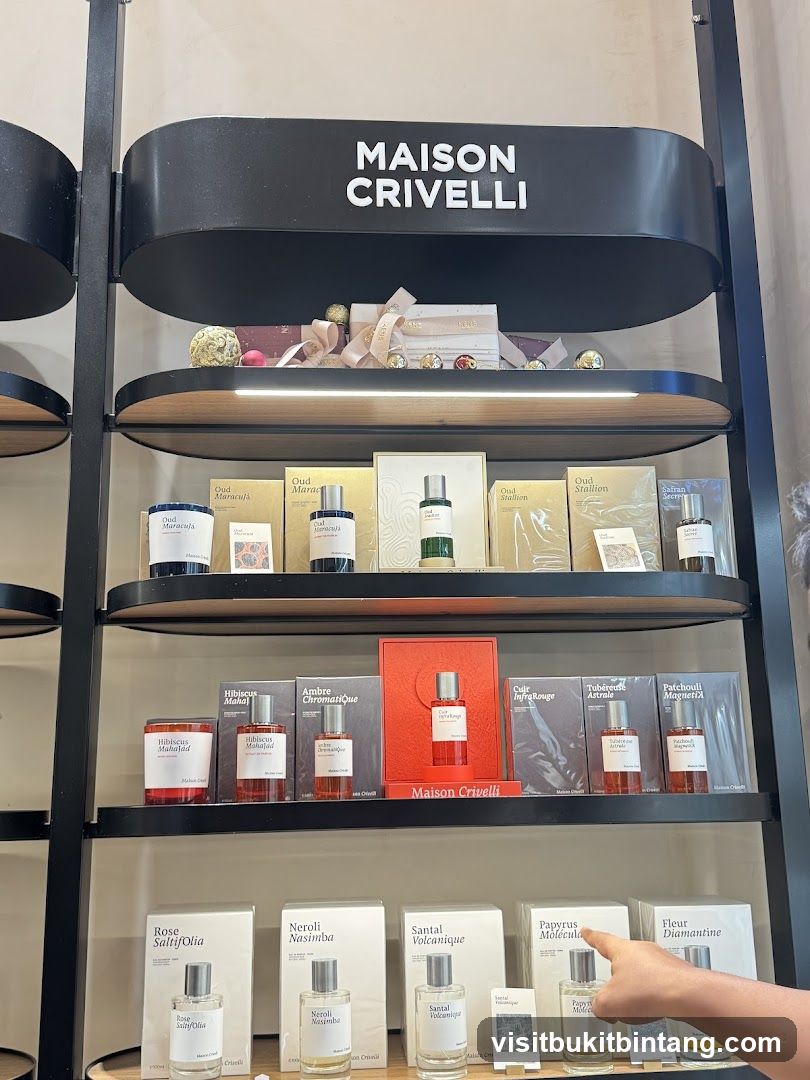 Maison Crivelli Perfume Display