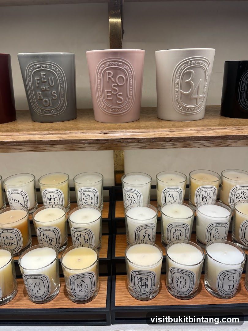 Candles on Display