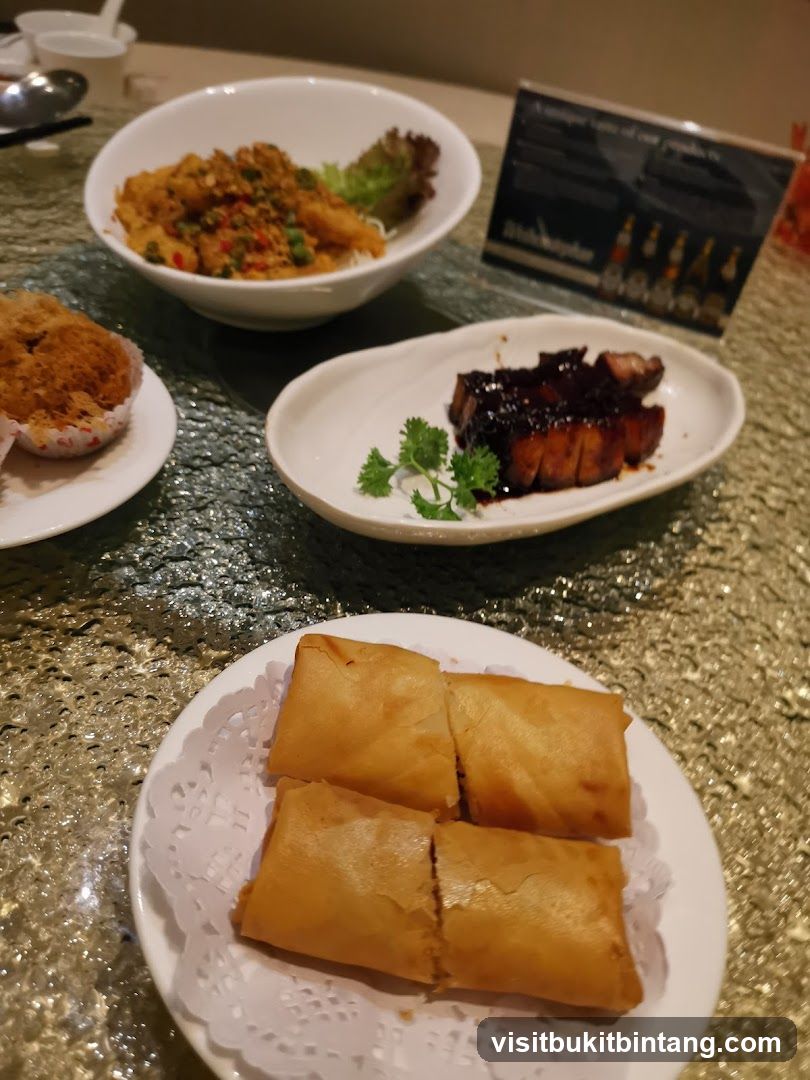 Table with Chinese Food