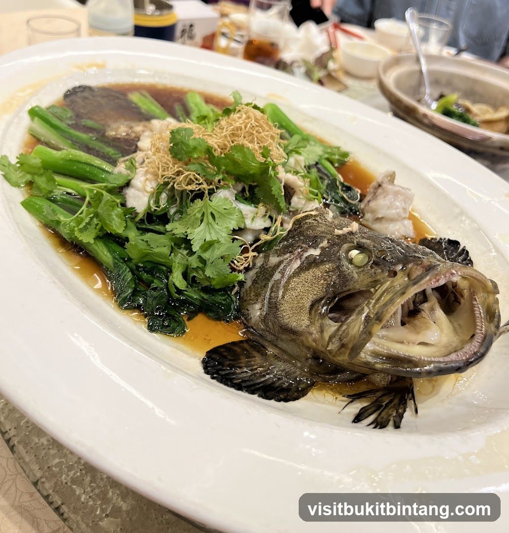 Steamed Fish with Greens