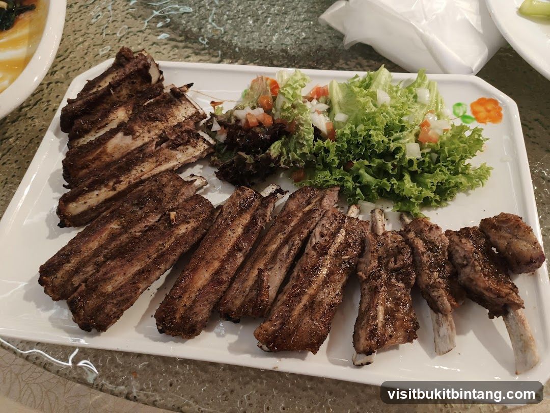 Rack of Ribs with Salad