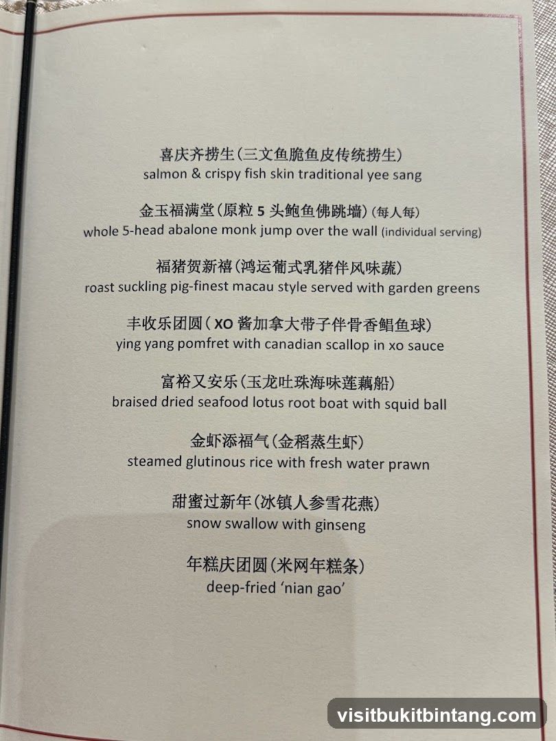 Menu Items