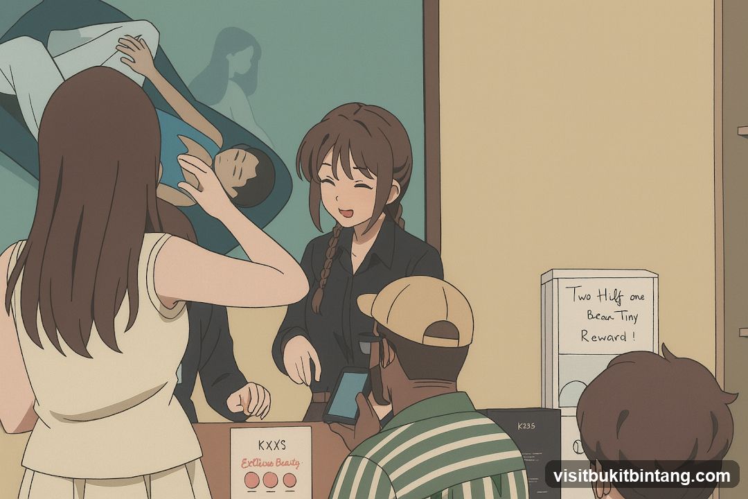Customers at a counter