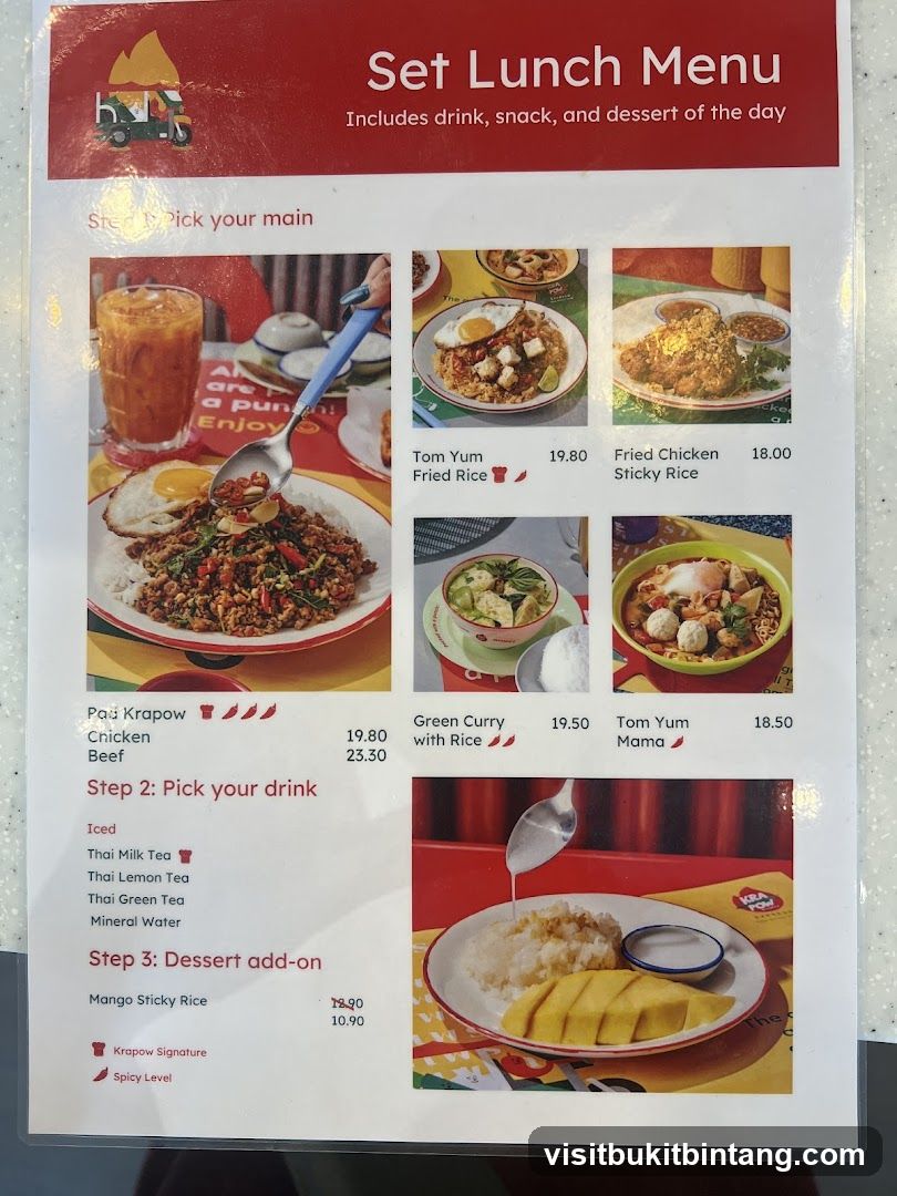 Set Lunch Menu