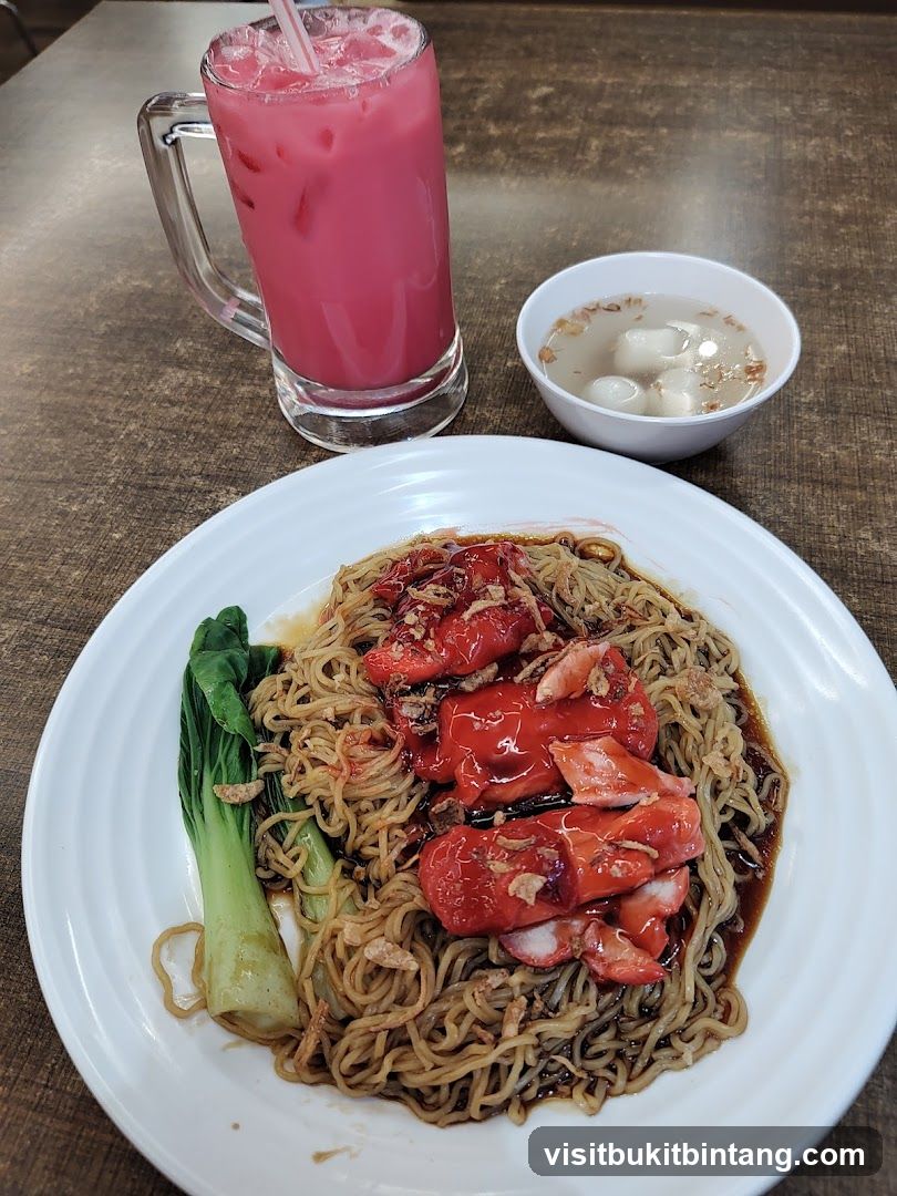 Noodles with Char Siu and Drink