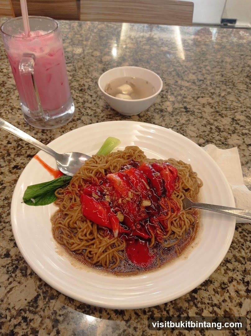 Noodles with Char Siu and Drink