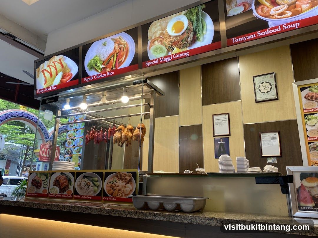 Food stall display