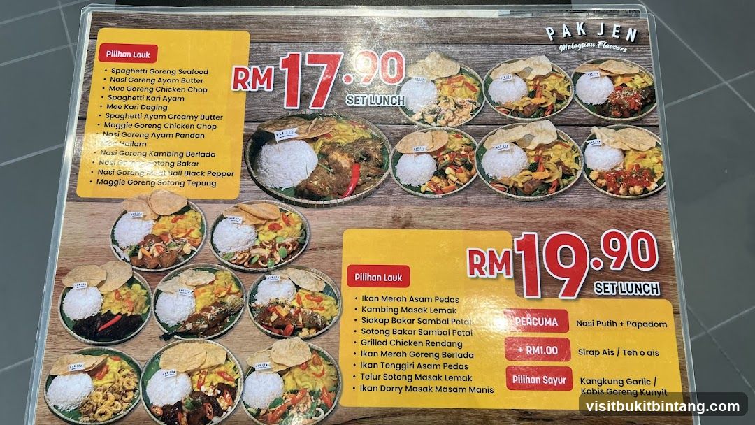 PAK JEN Malaysian Flavours Set Lunch
