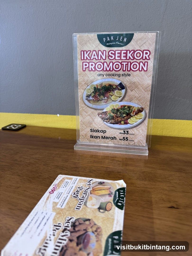 Pak Jen Malaysian Flavours Menu