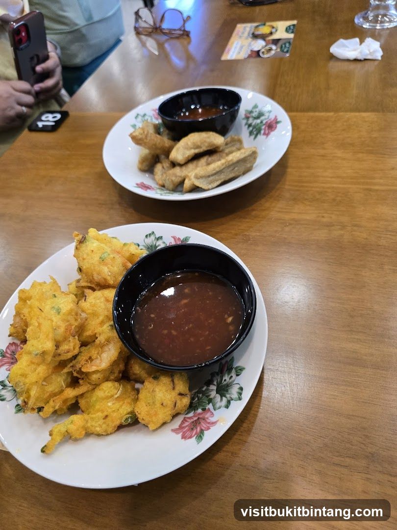 Fried Snacks with Dipping Sauce