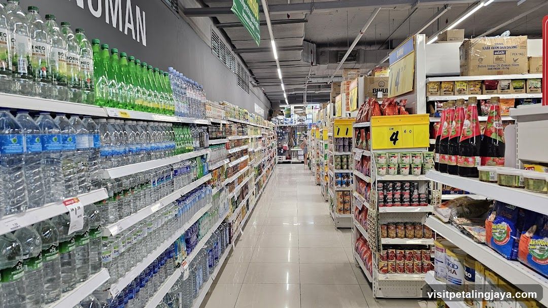 Grocery Store Interior Aisle