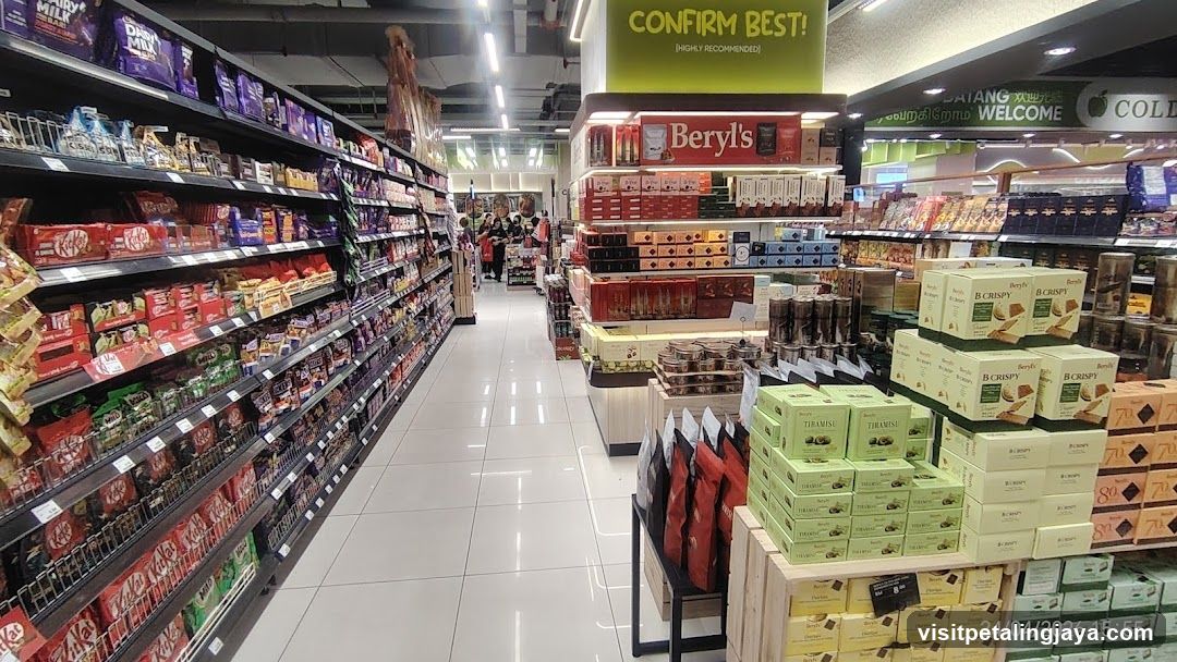 Grocery Store Interior Aisle