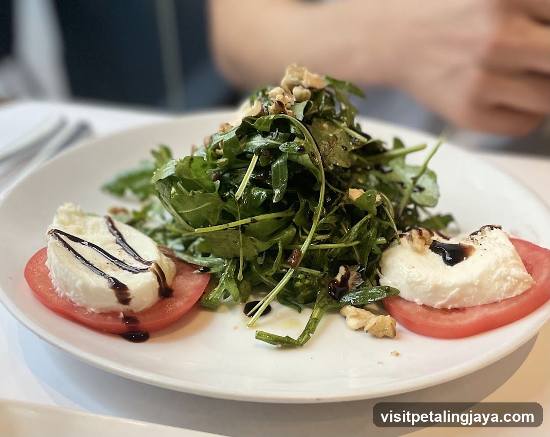 Arugula Salad with Burrata and Tomatoes
