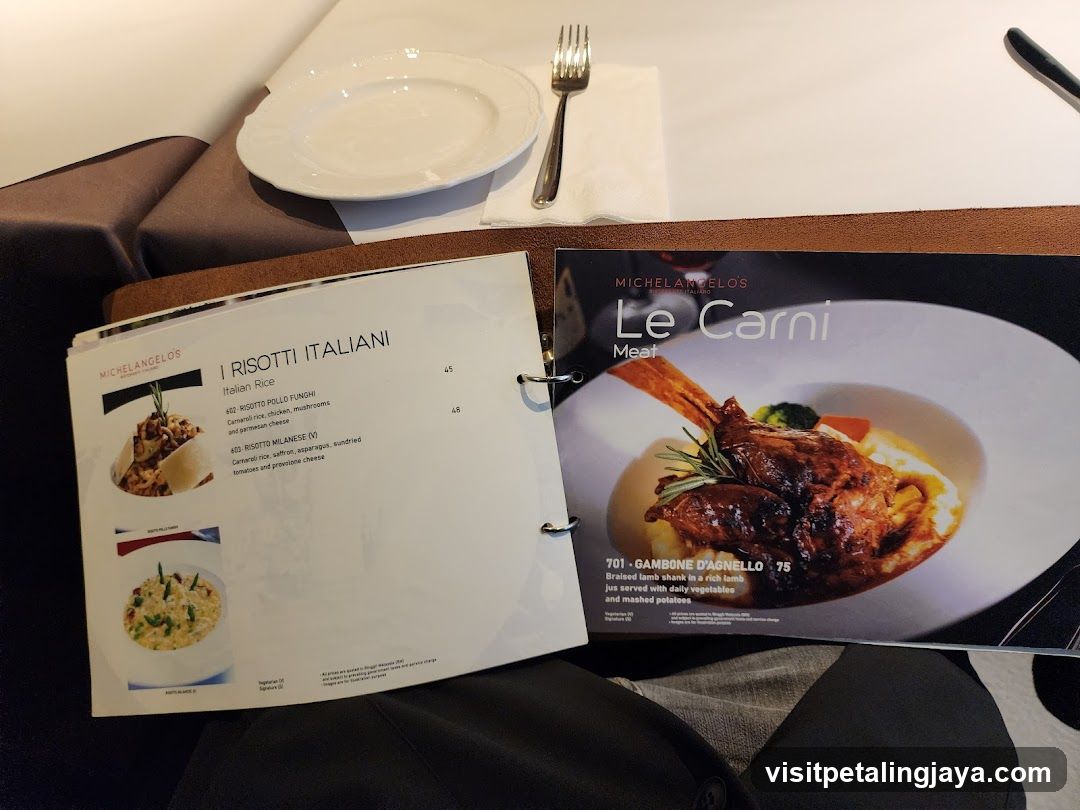Restaurant Menu Display
