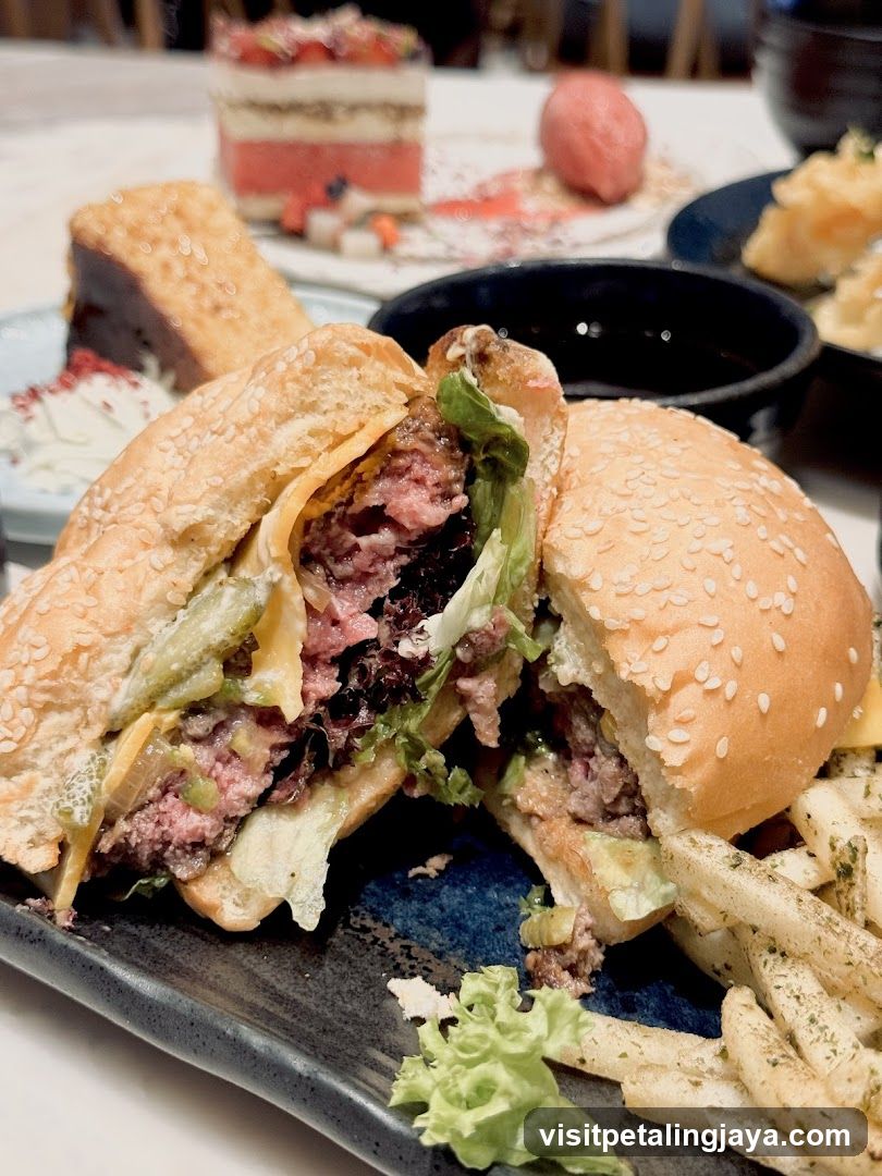 Burger and Fries Meal