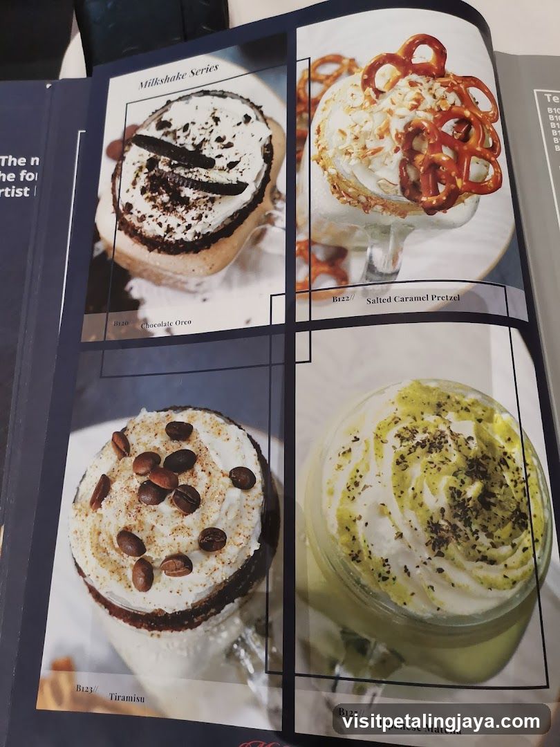 Milkshake Series Menu Page