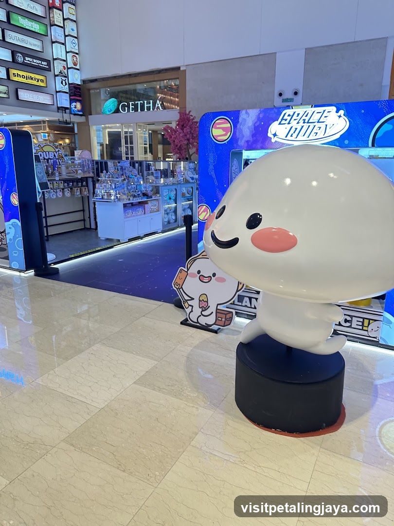 Mall Interior with Character Display