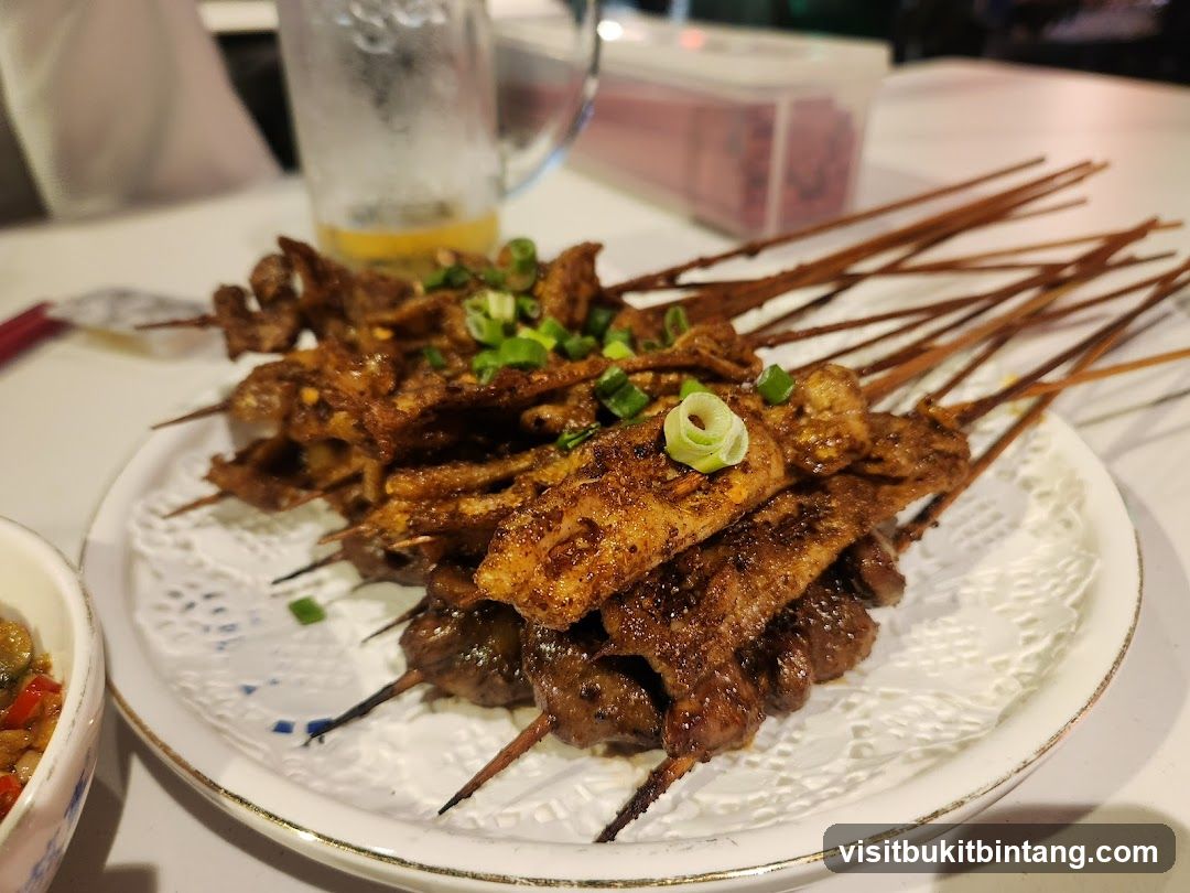 Spicy Skewers with Garnish
