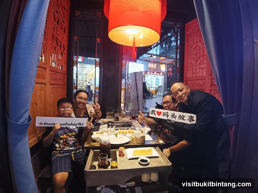 People dining at a restaurant