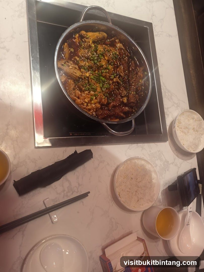 Spicy Fish Dish with Rice