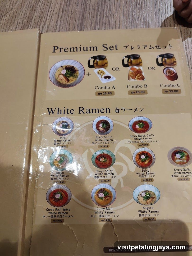 Ramen Menu Page