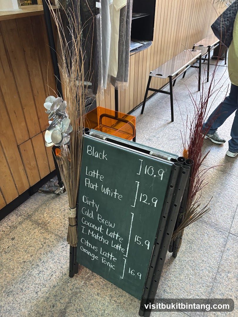Coffee Menu