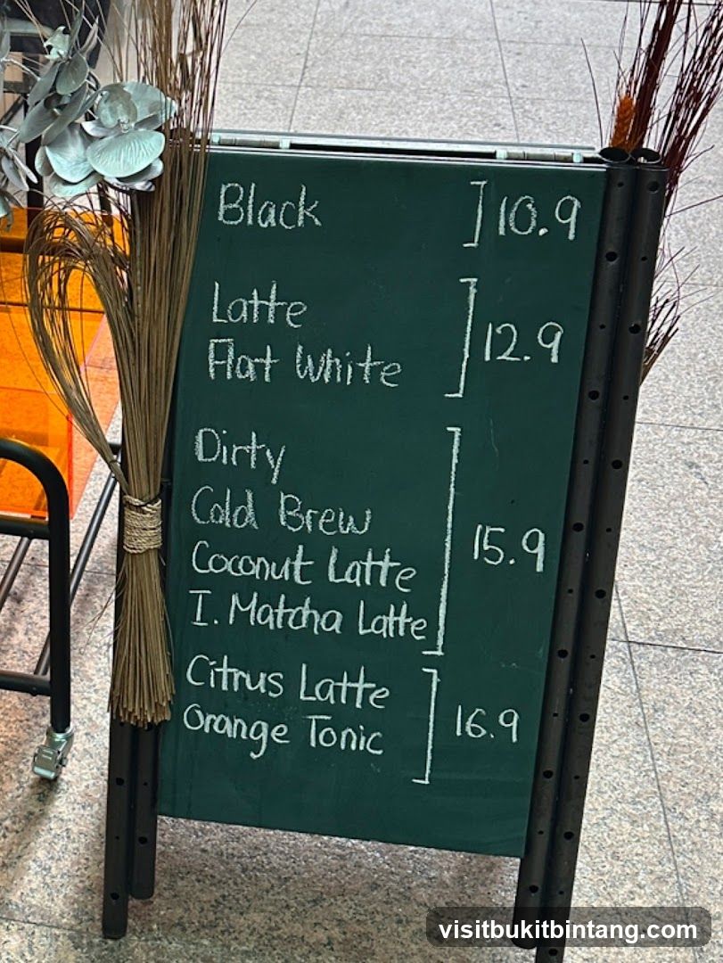 Coffee Menu